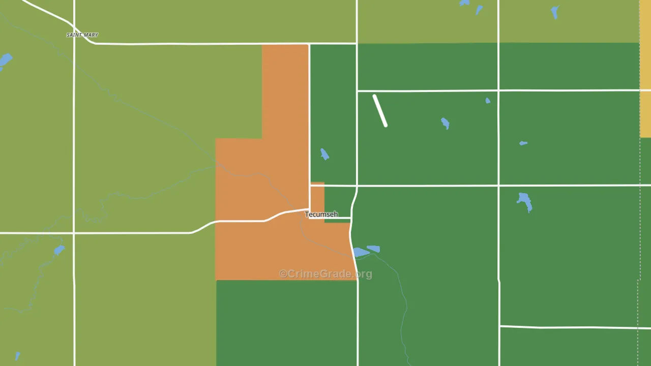 68450, NE Map of Theft Rates