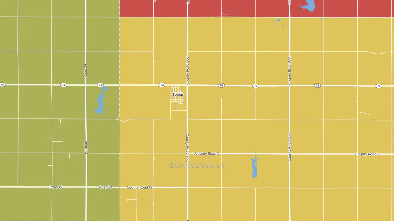 68453, NE Map of Theft Rates