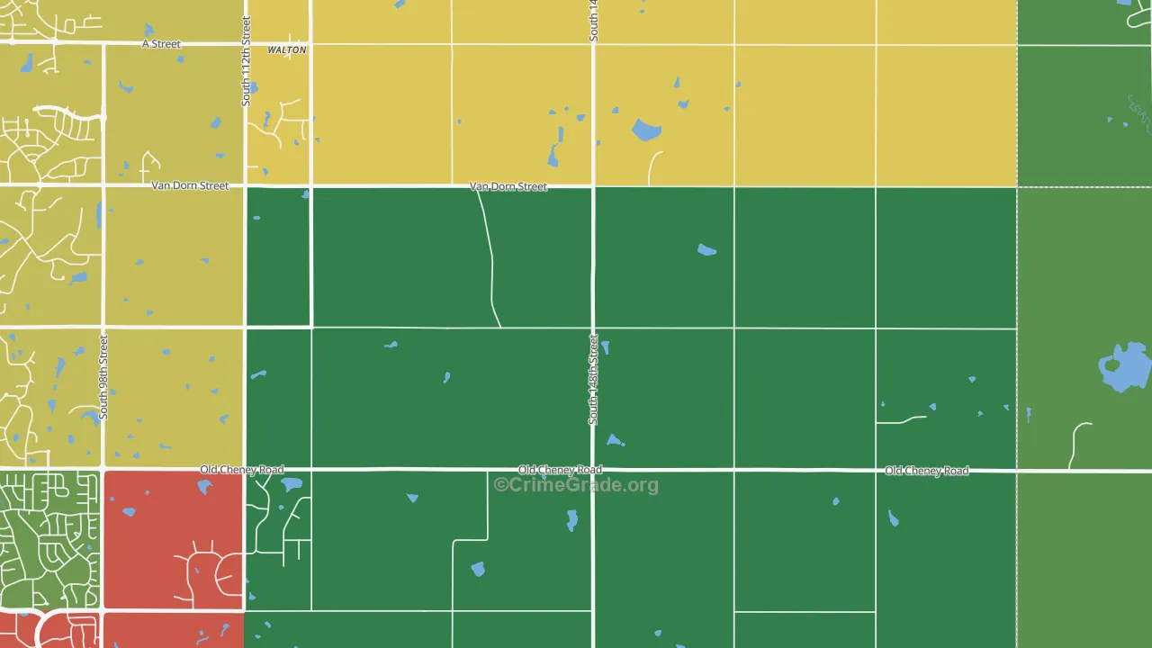 68461, NE Map of Theft Rates