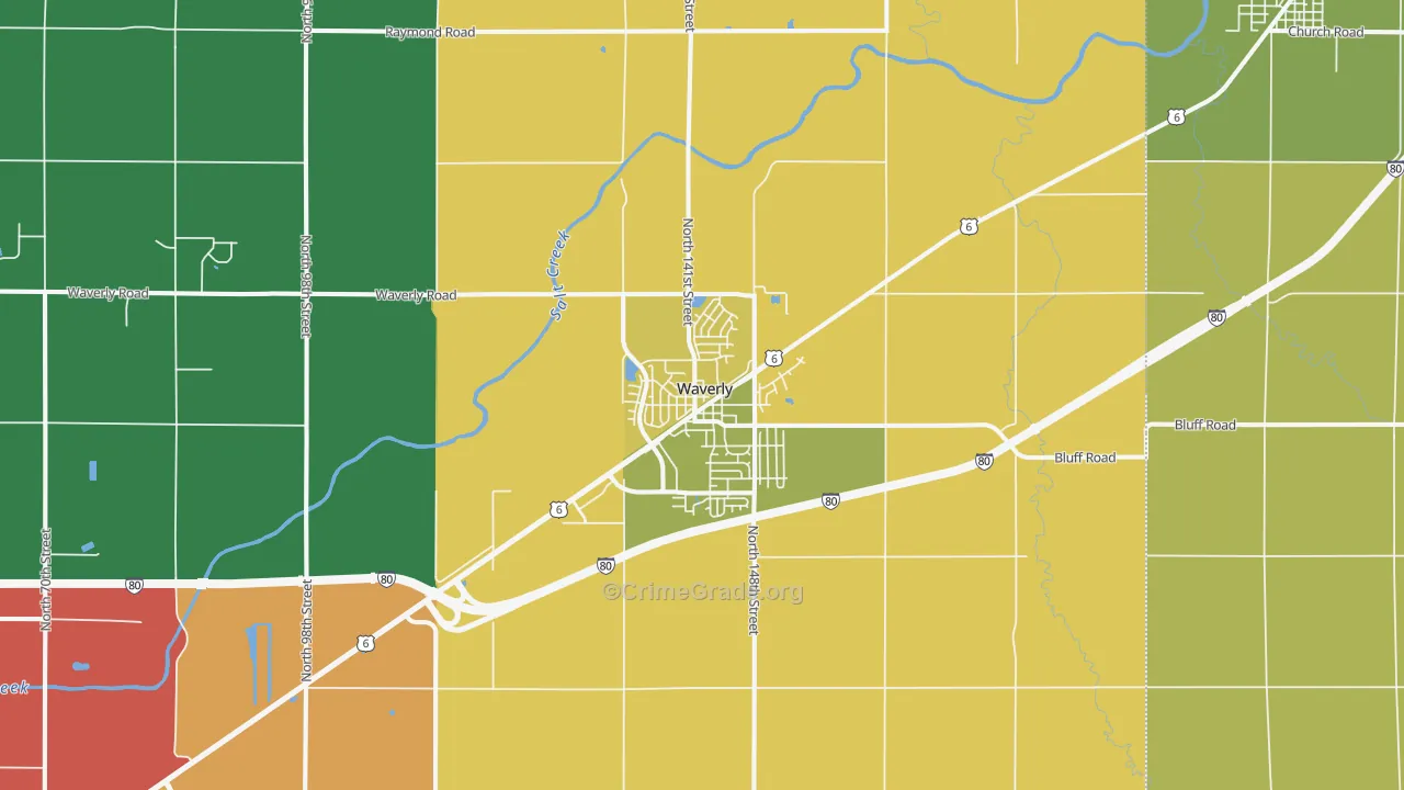 68462, NE Map of Theft Rates