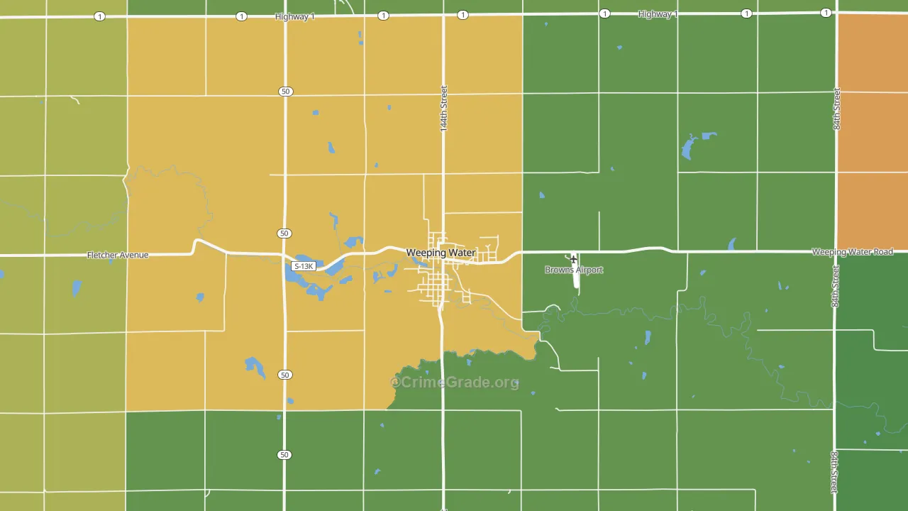 68463, NE Map of Theft Rates