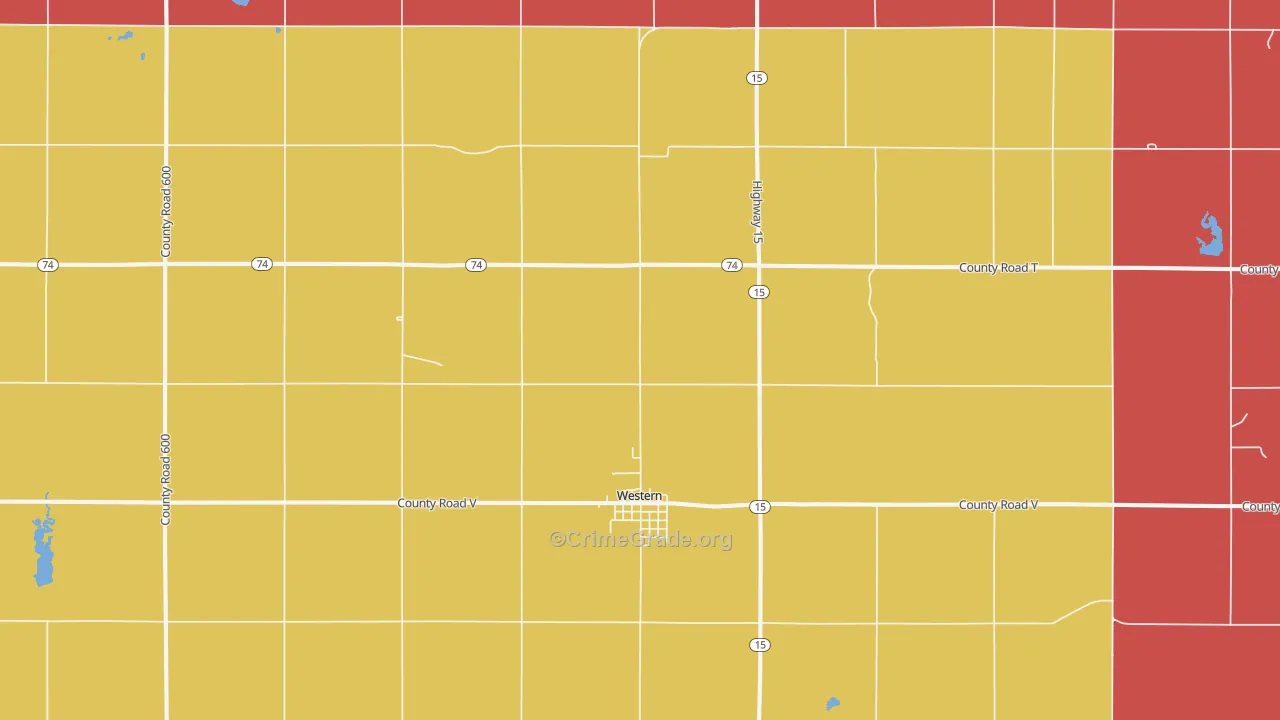 68464, NE Map of Theft Rates
