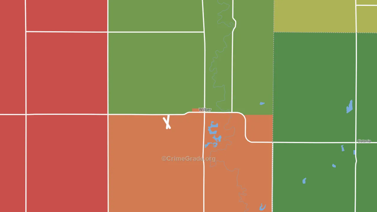 68465, NE Map of Theft Rates