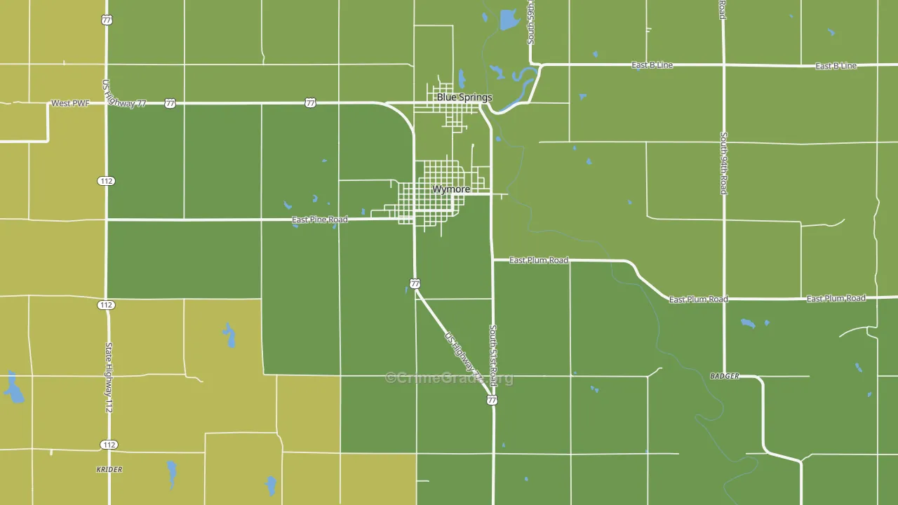 68466, NE Map of Theft Rates