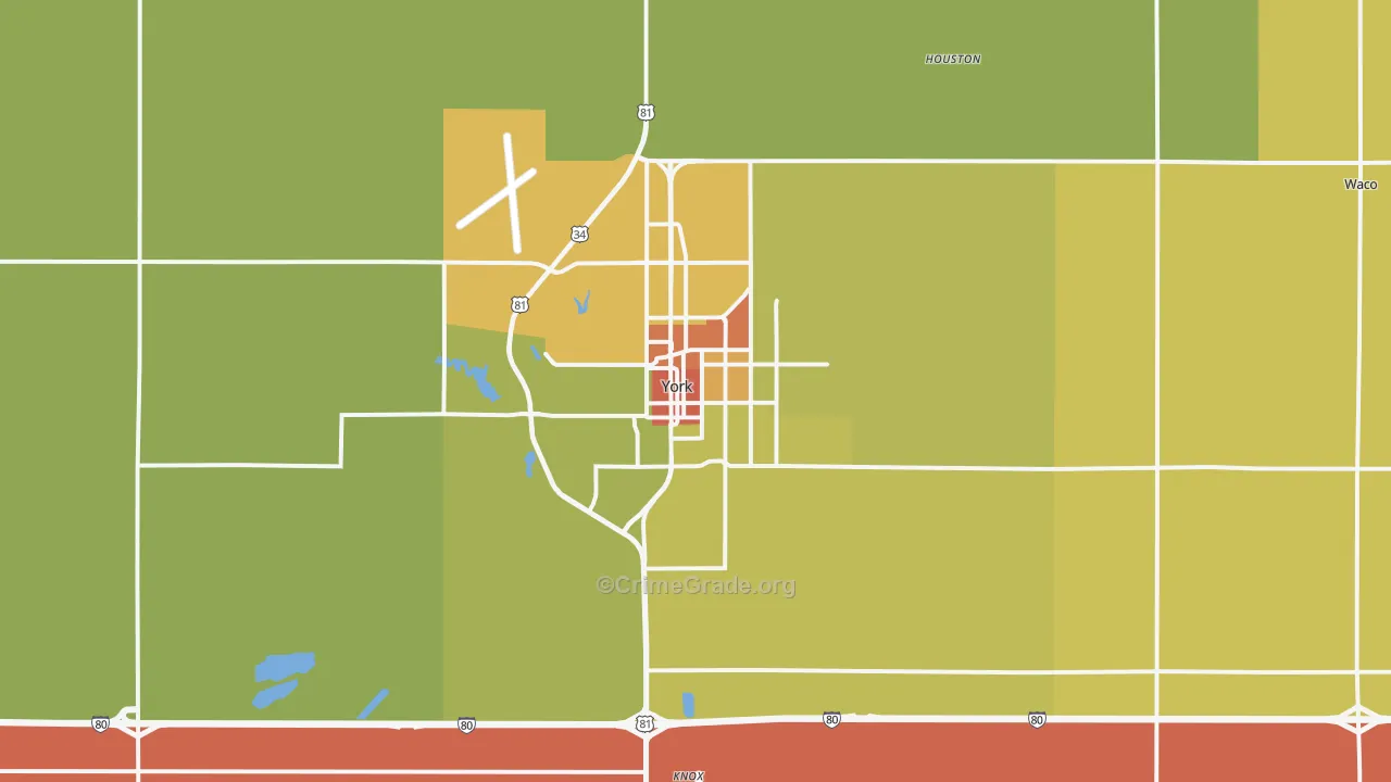 68467, NE Map of Theft Rates