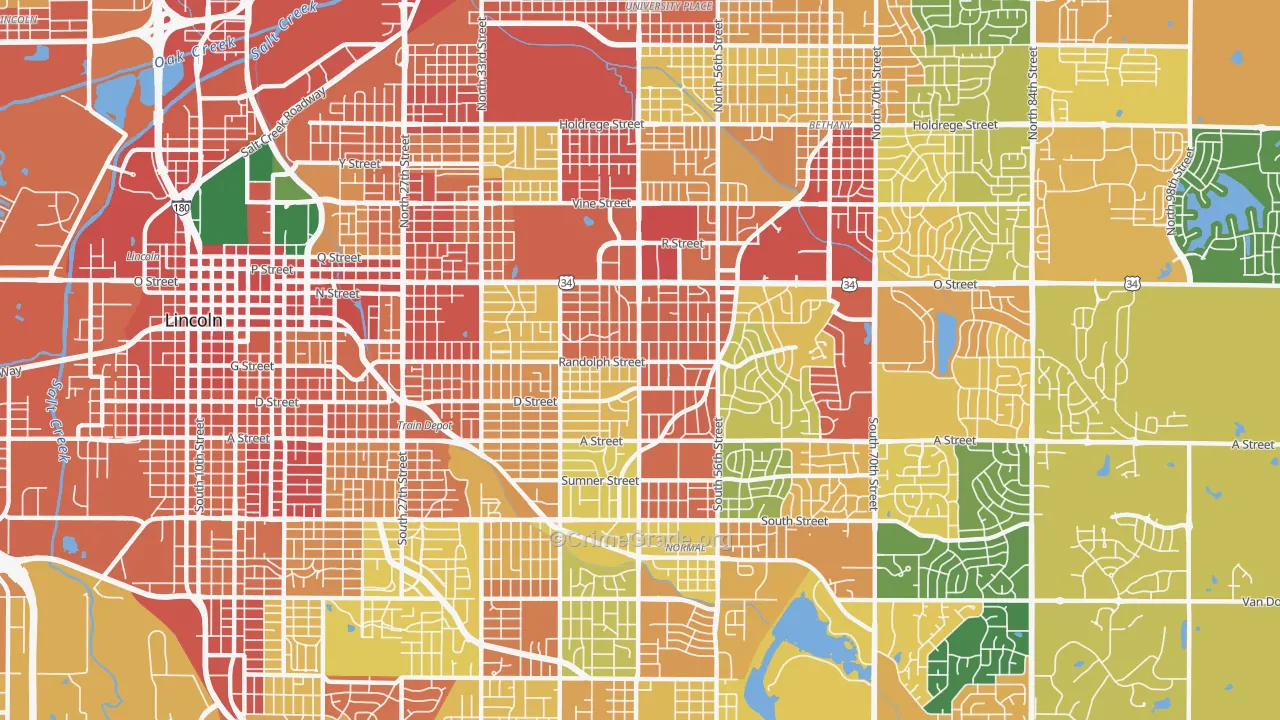 68510, NE Map of Theft Rates