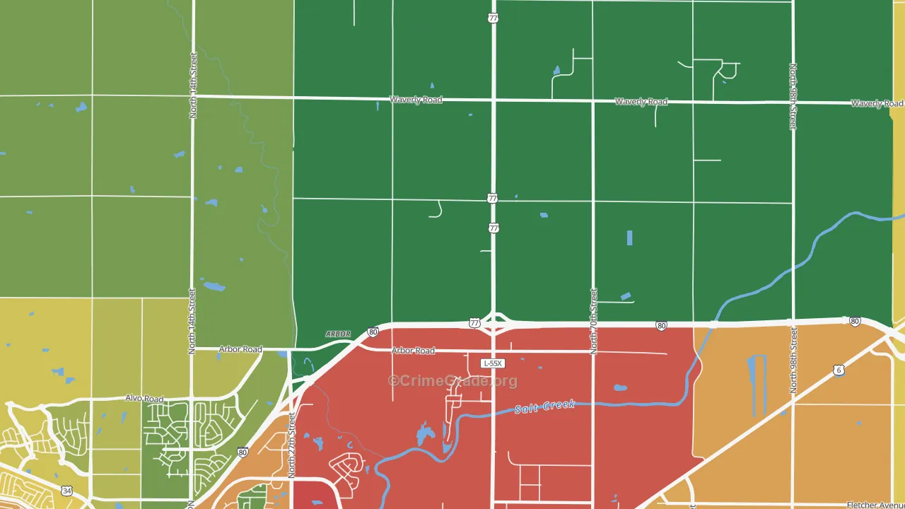 68514, NE Map of Theft Rates