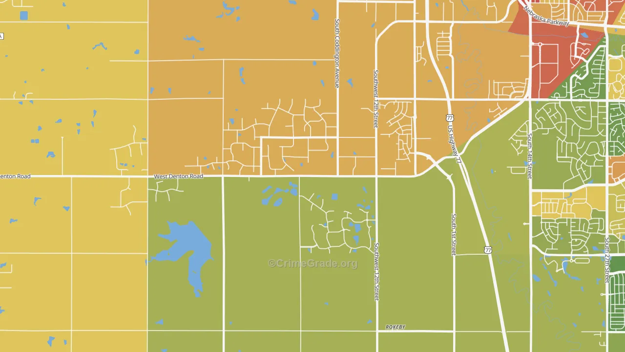 68523, NE Map of Theft Rates