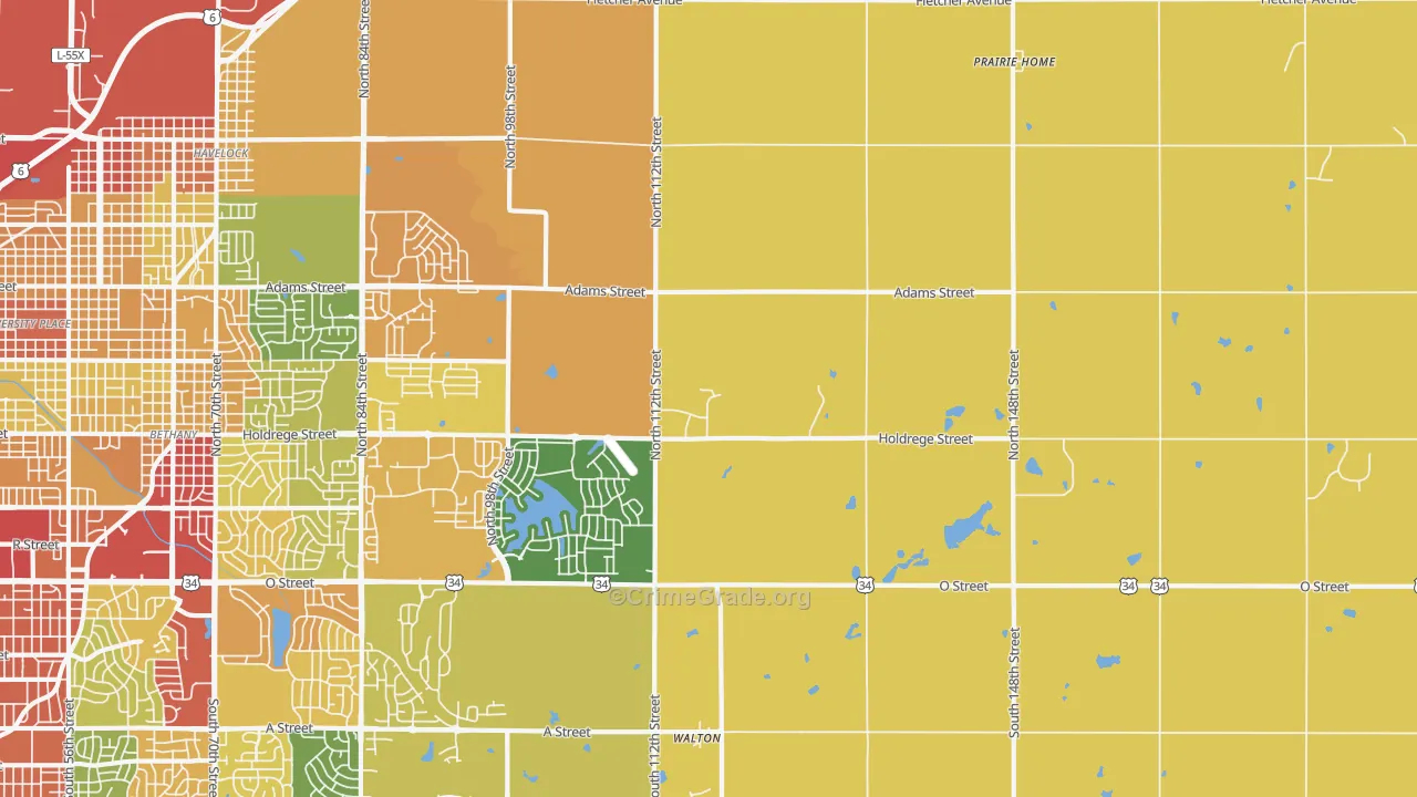 68527, NE Map of Theft Rates