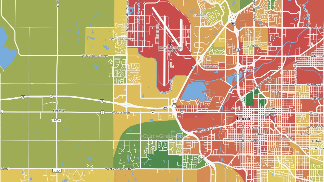 68528, NE Map of Theft Rates