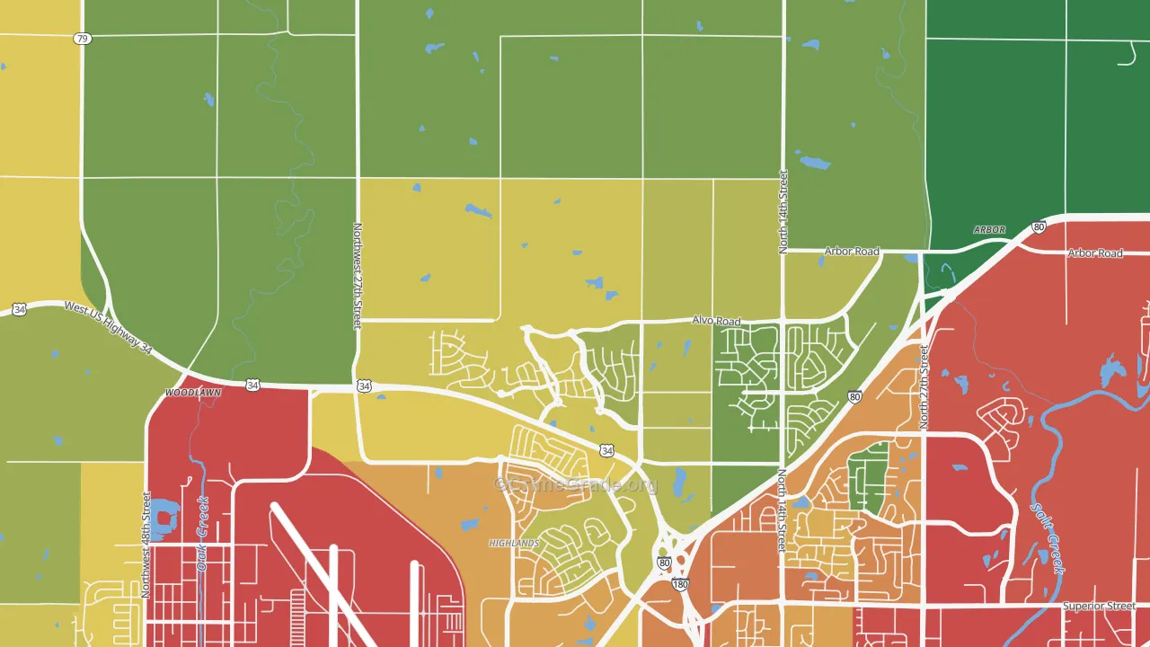 68531, NE Map of Theft Rates