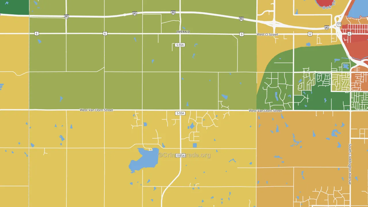 68532, NE Map of Theft Rates