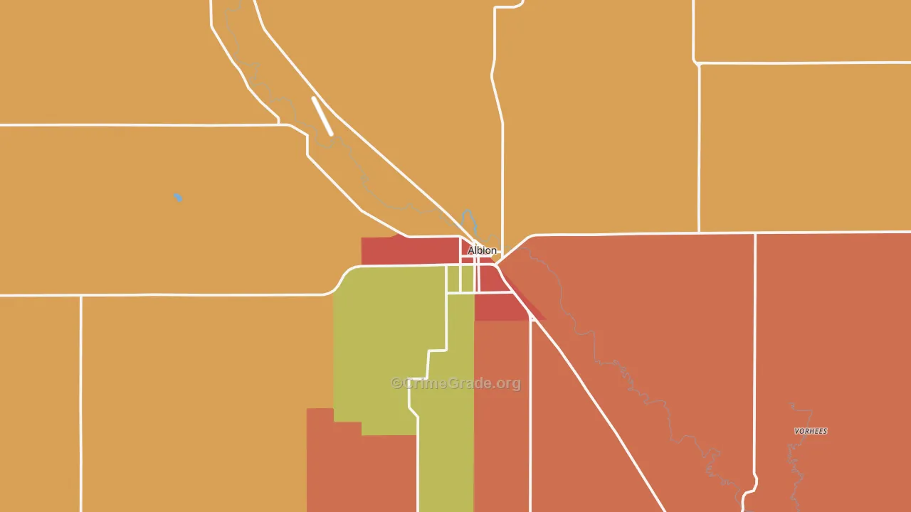 68620, NE Map of Theft Rates