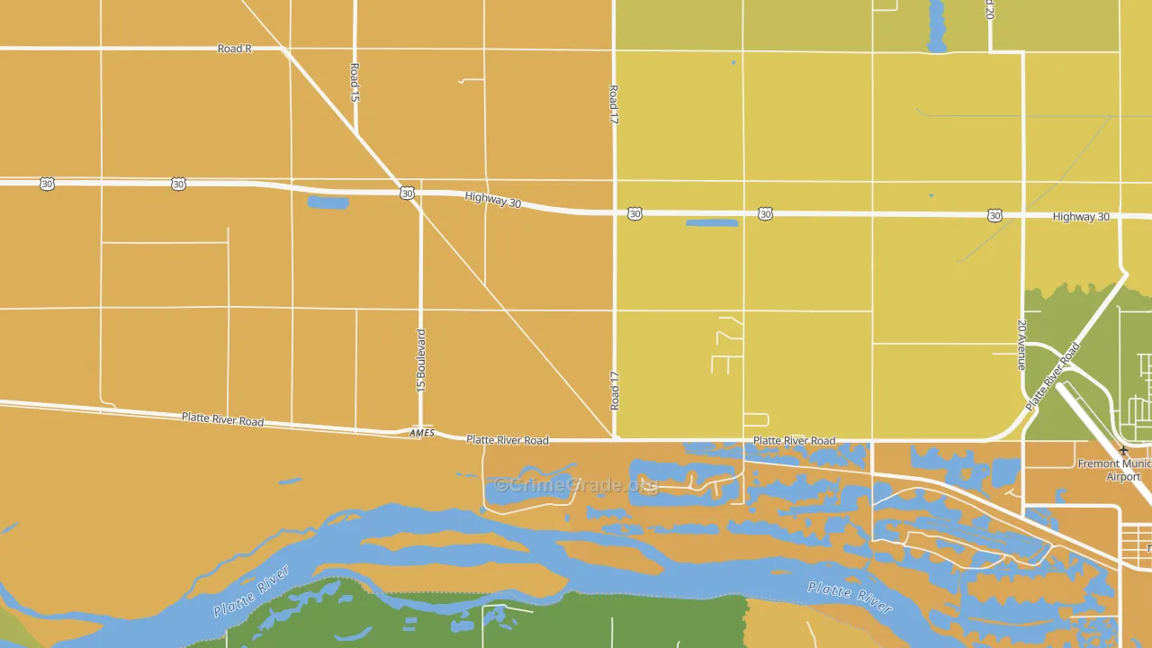 68621, NE Map of Theft Rates