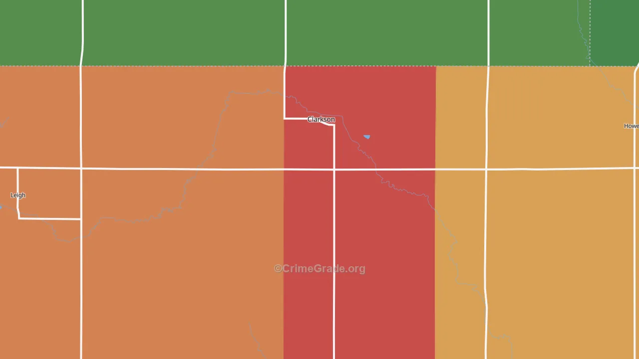 68629, NE Map of Theft Rates