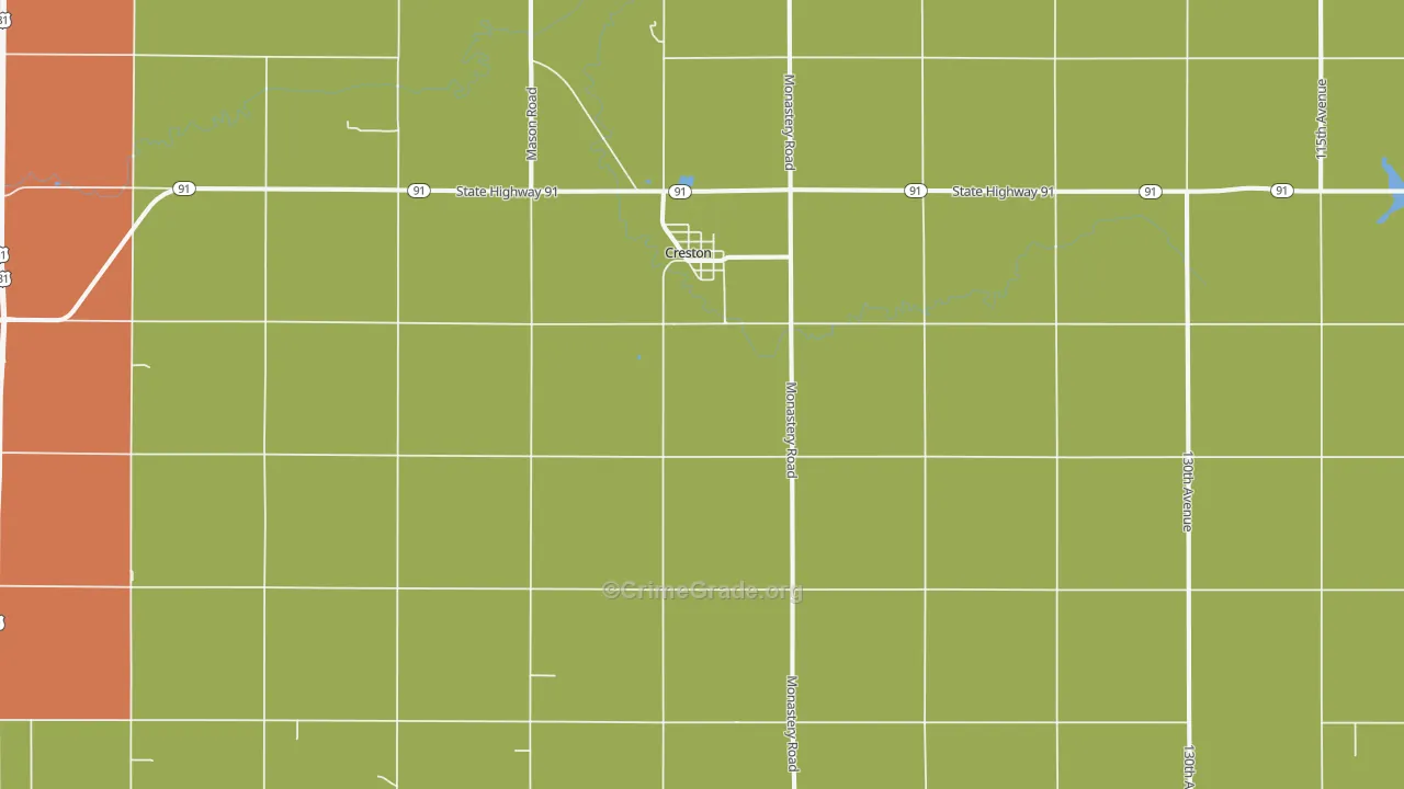 68631, NE Map of Theft Rates