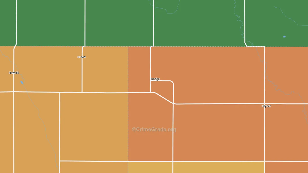 68633, NE Map of Theft Rates