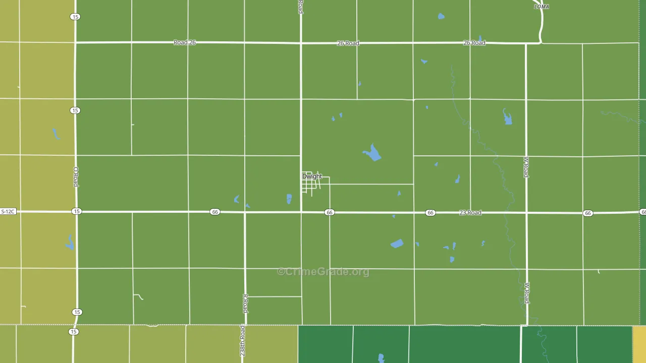 68635, NE Map of Theft Rates