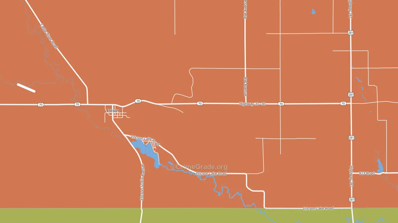 68637, NE Map of Theft Rates