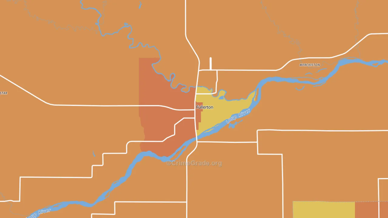 68638, NE Map of Theft Rates
