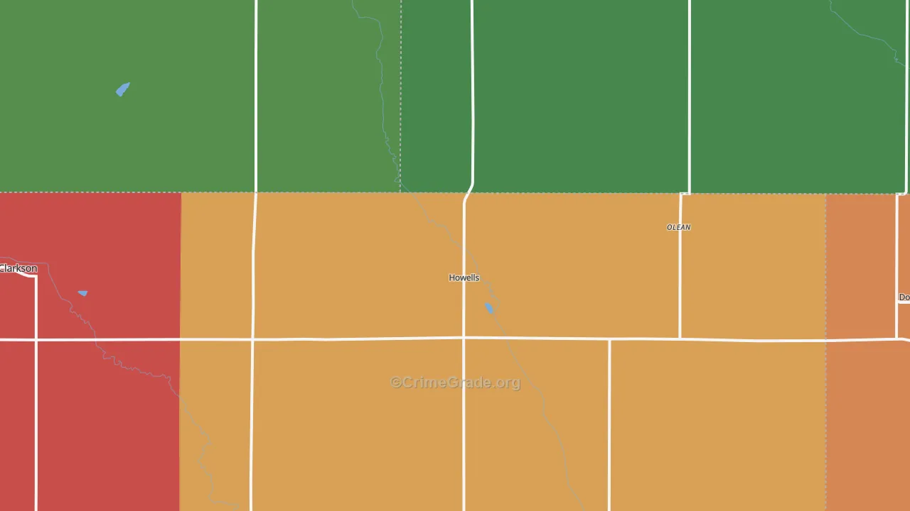 68641, NE Map of Theft Rates