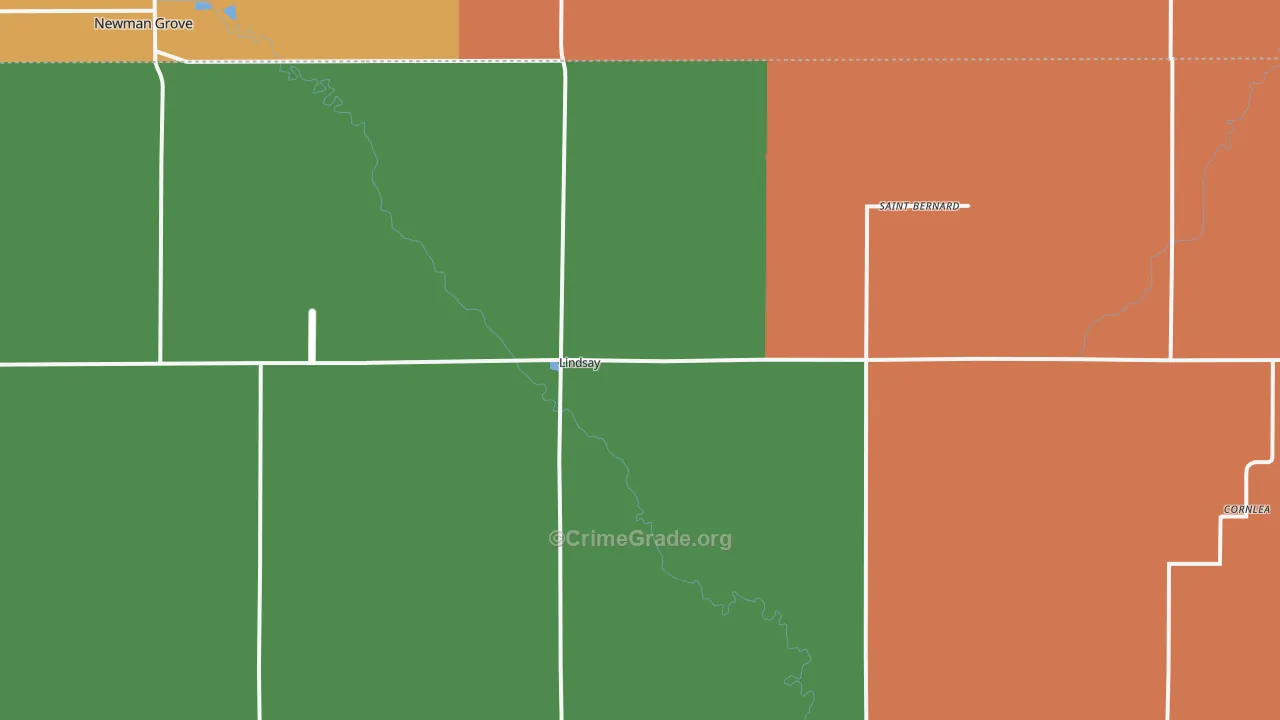 68644, NE Map of Theft Rates