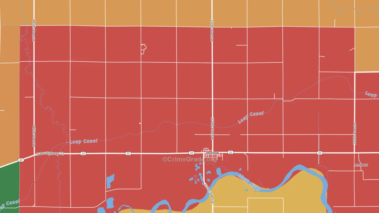 68647, NE Map of Theft Rates