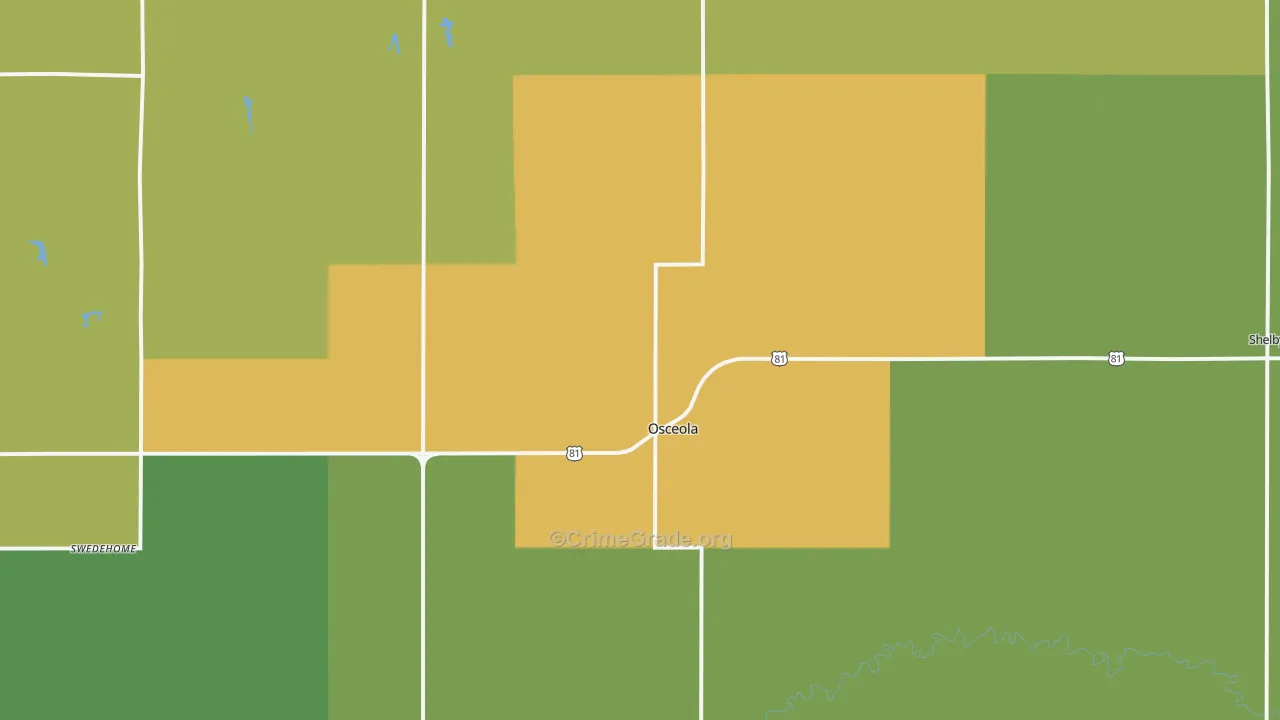 68651, NE Map of Theft Rates