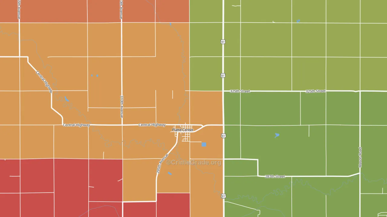 68653, NE Map of Theft Rates