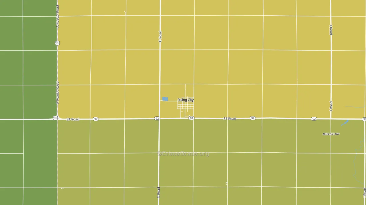 68658, NE Map of Theft Rates