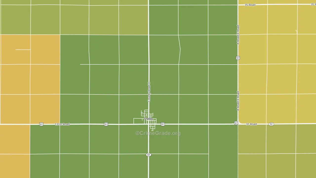 68662, NE Map of Theft Rates