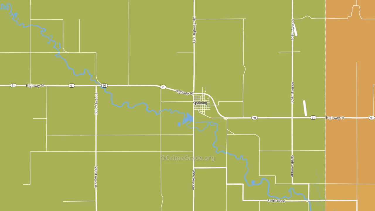68665, NE Map of Theft Rates