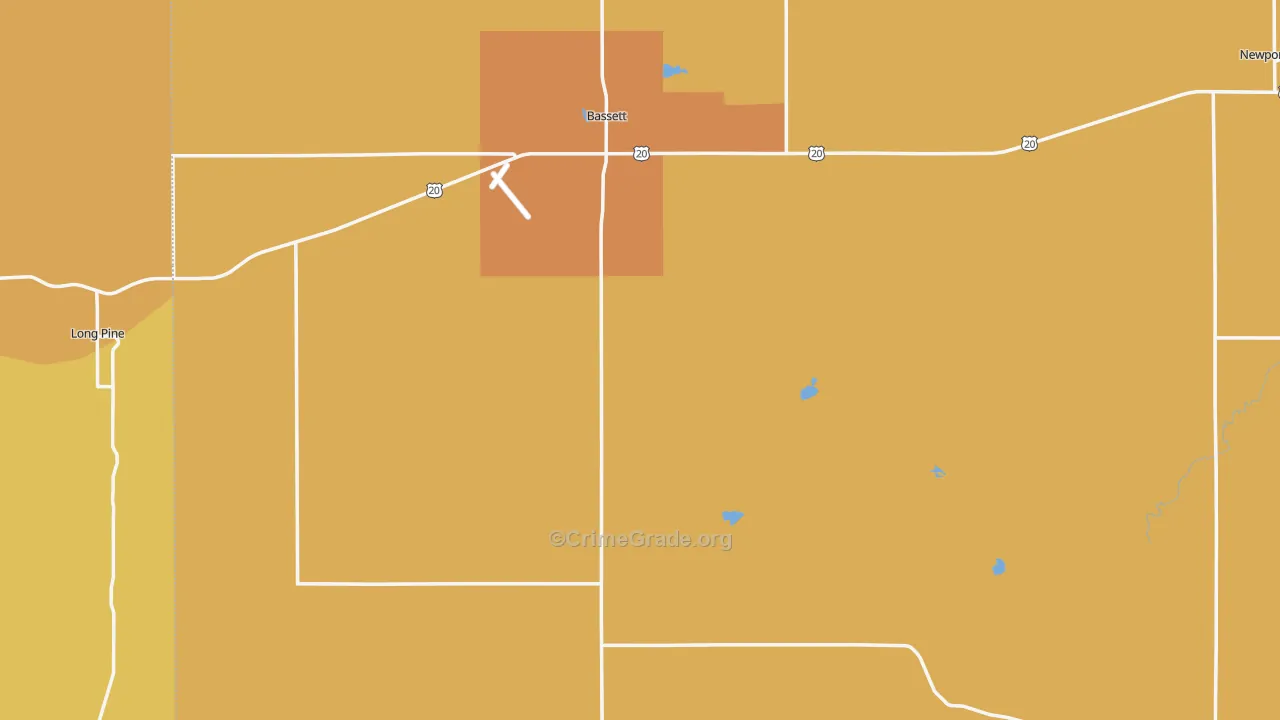 68714, NE Map of Theft Rates