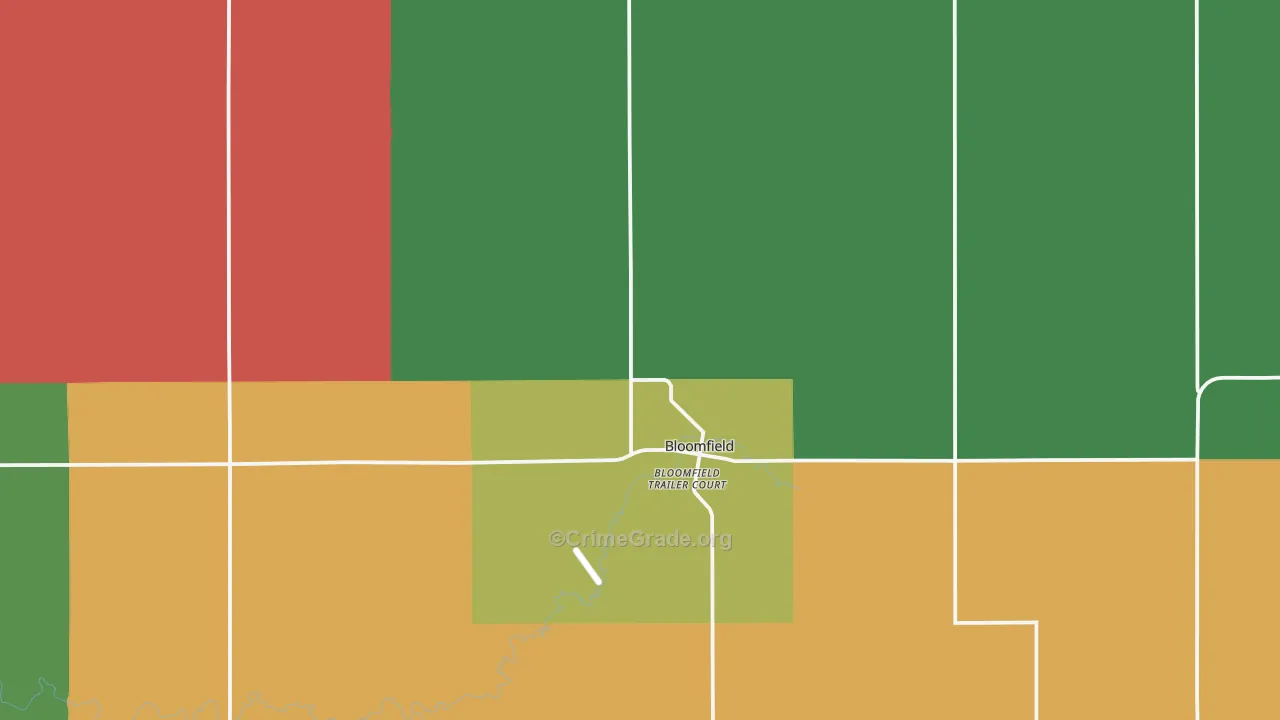 68718, NE Map of Theft Rates