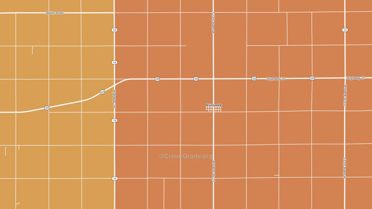 68720, NE Map of Theft Rates