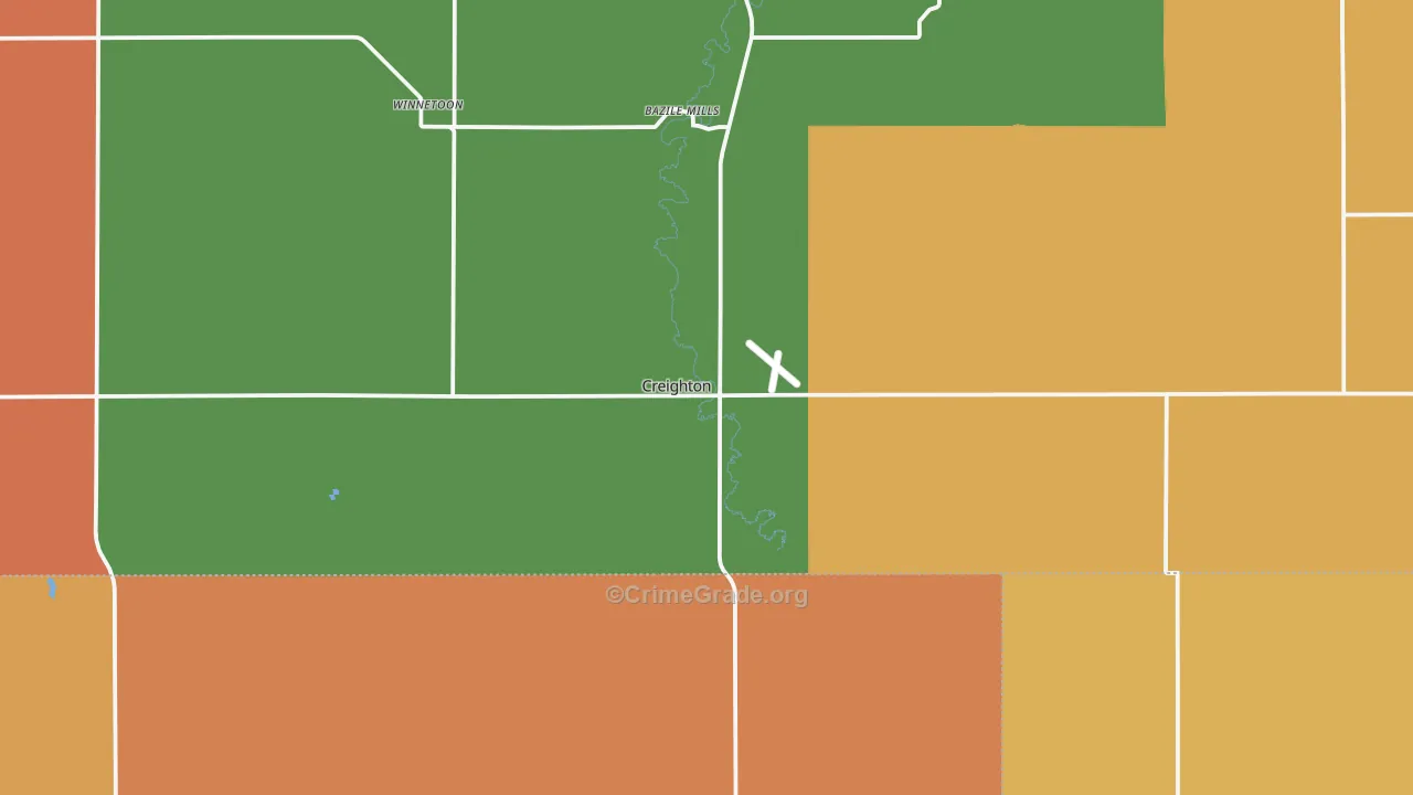 68729, NE Map of Theft Rates