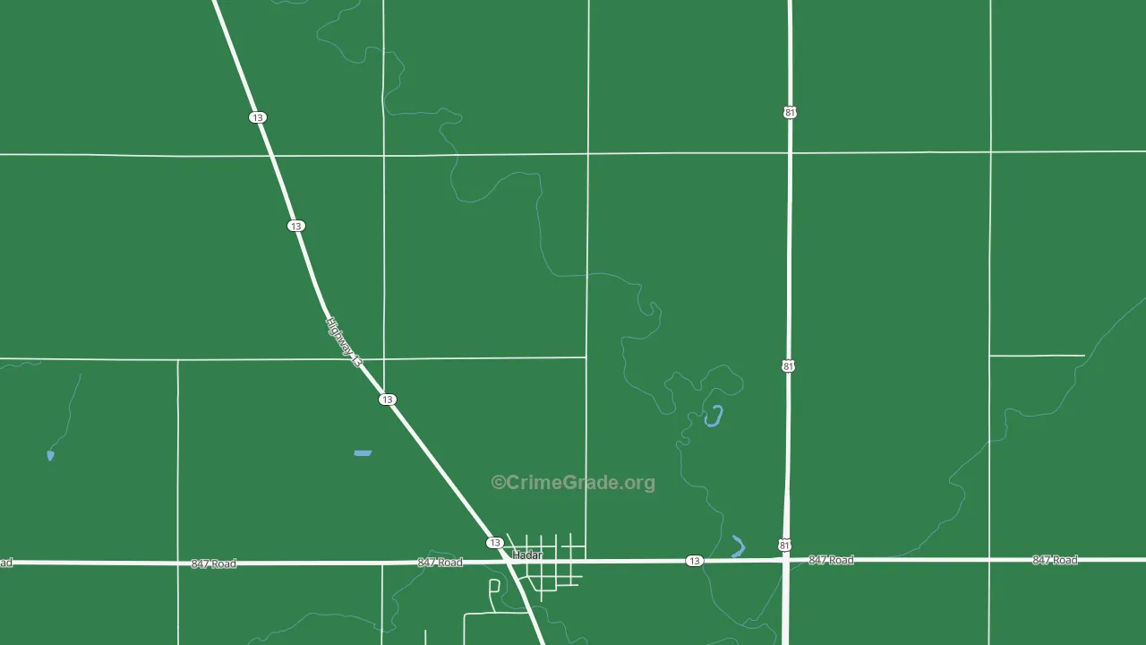 68738, NE Map of Theft Rates