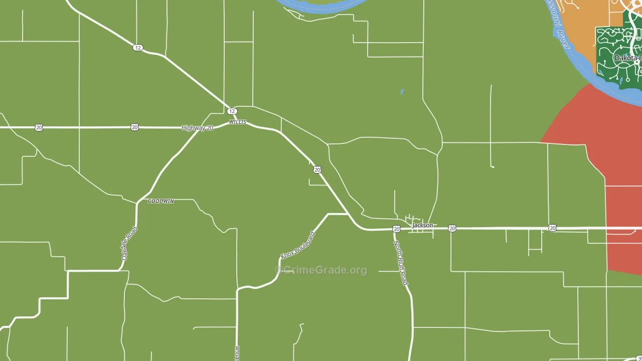 68743, NE Map of Theft Rates
