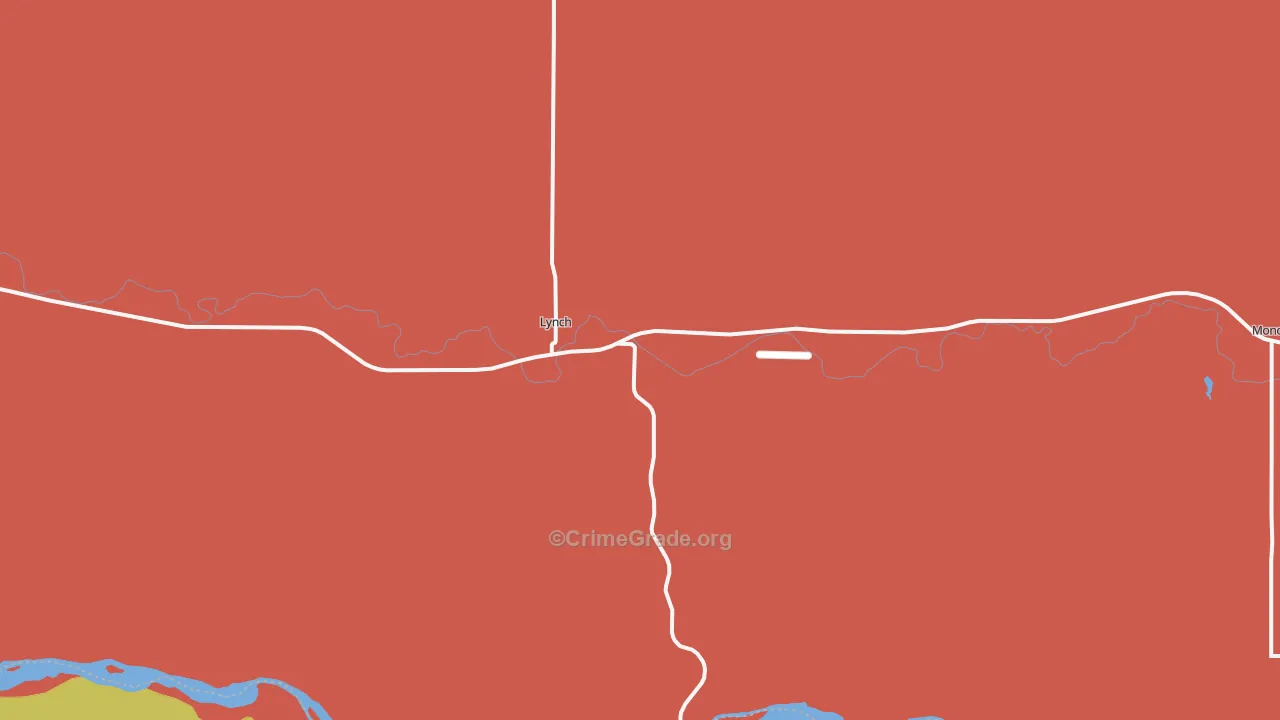 68746, NE Map of Theft Rates