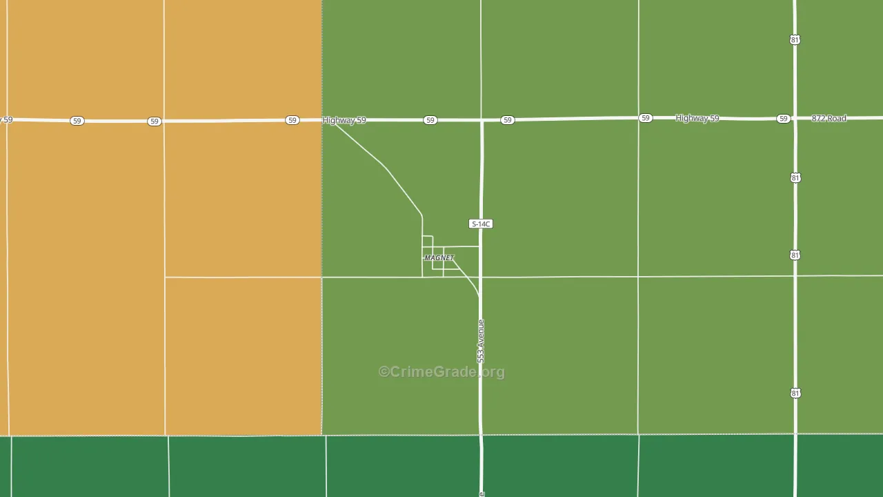 68749, NE Map of Theft Rates