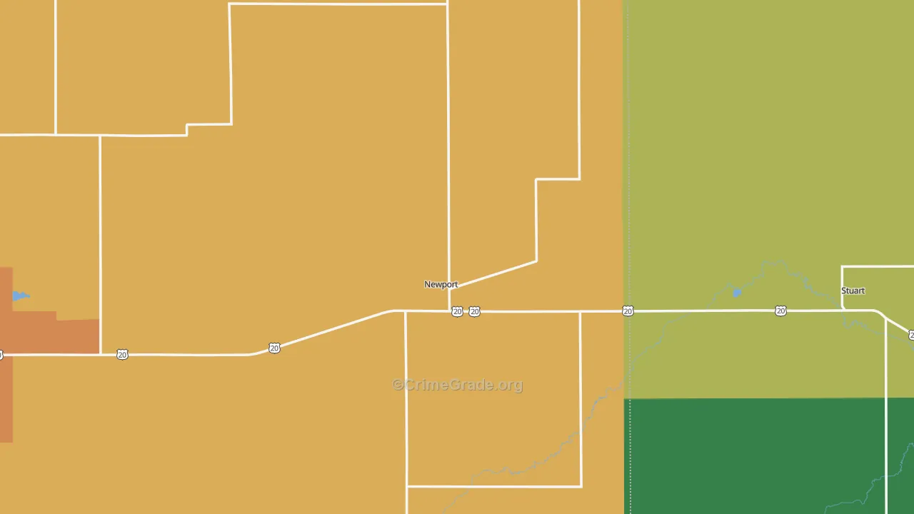 68759, NE Map of Theft Rates