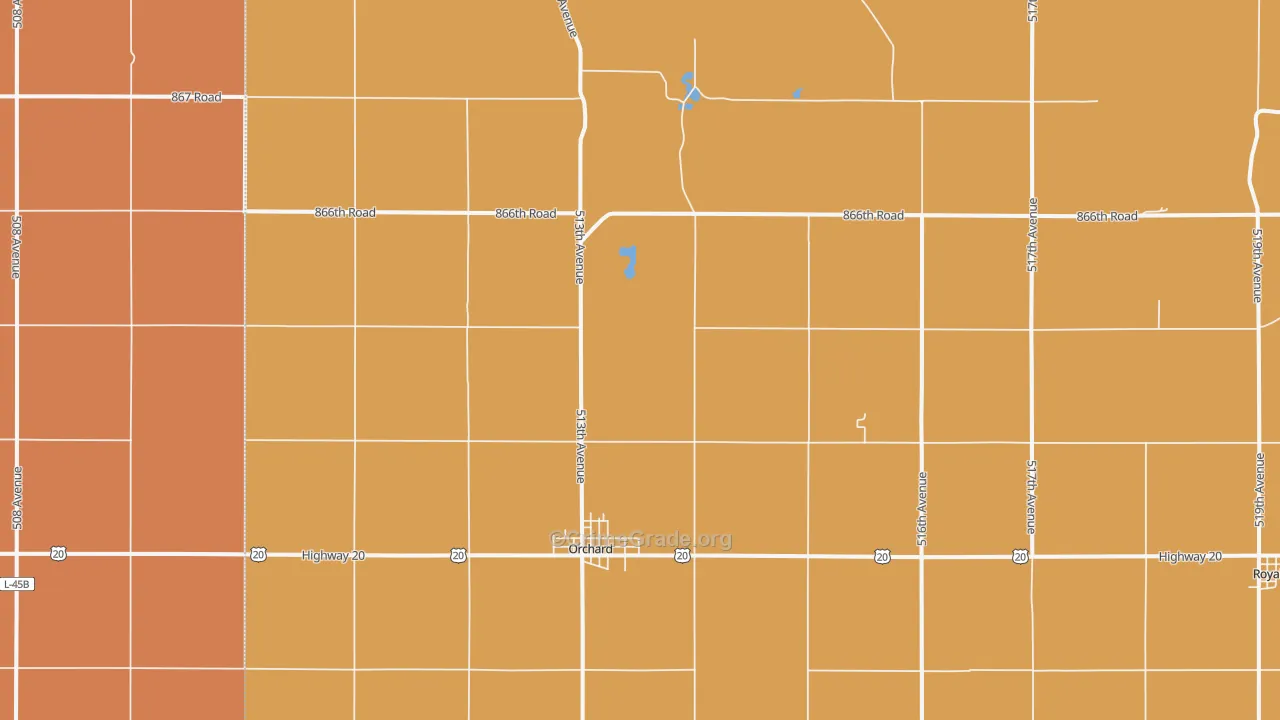 68764, NE Map of Theft Rates