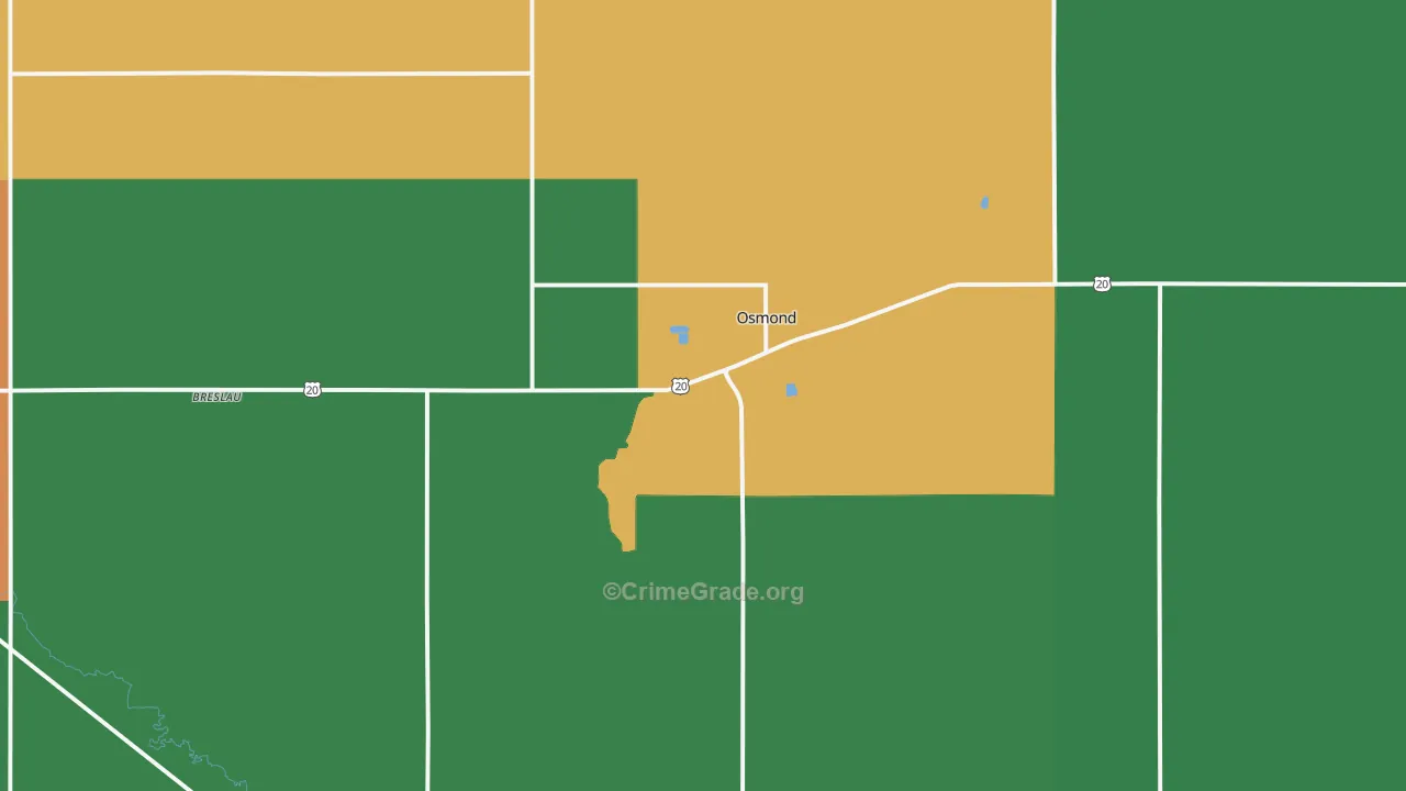 68765, NE Map of Theft Rates