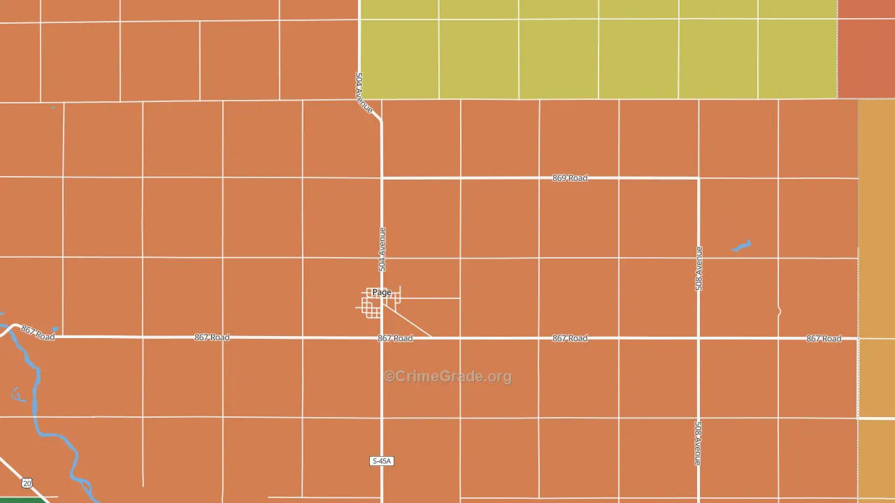68766, NE Map of Theft Rates