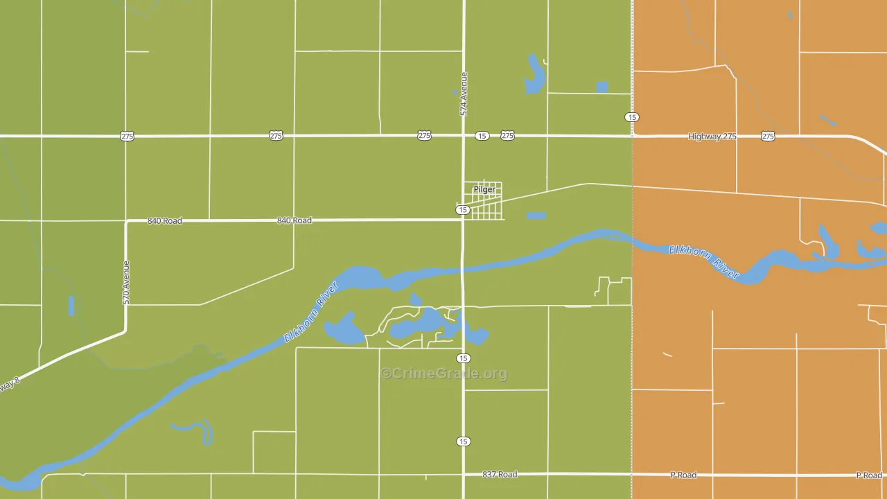 68768, NE Map of Theft Rates