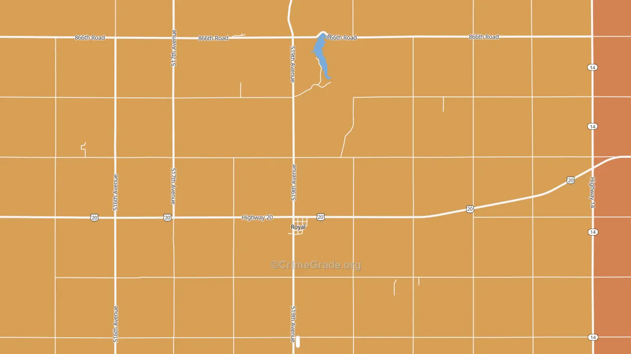 68773, NE Map of Theft Rates
