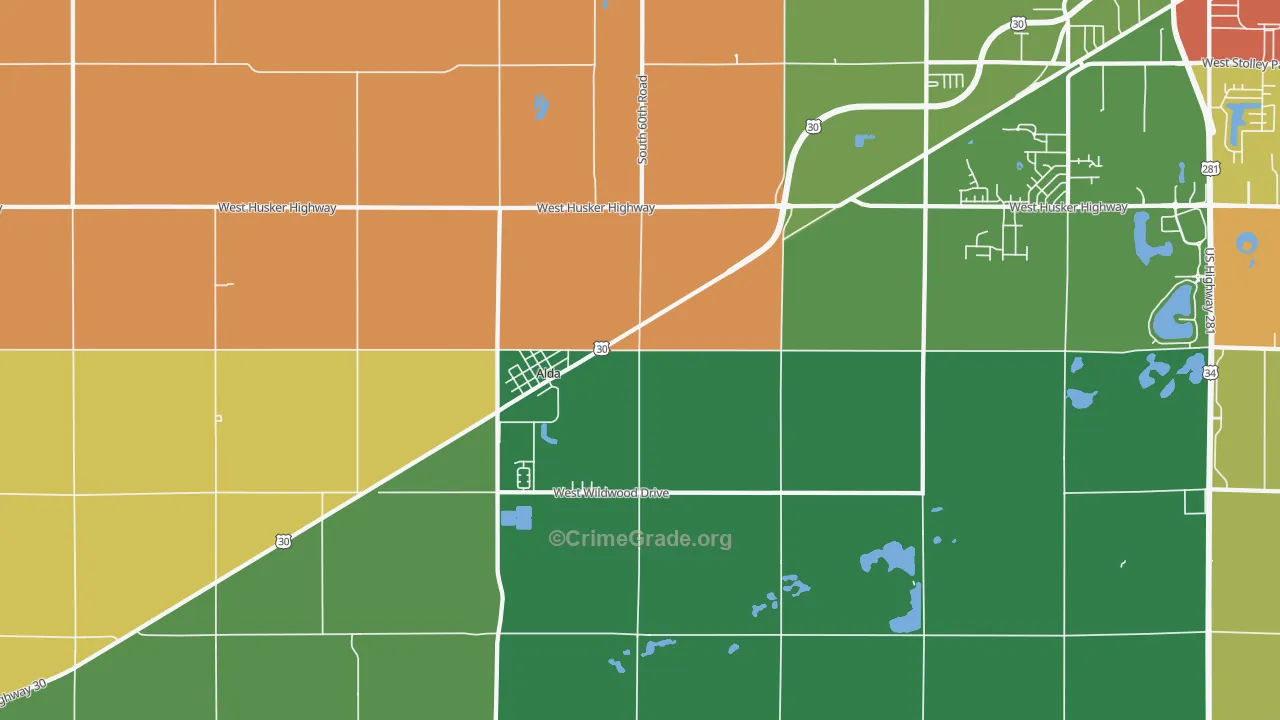 68810, NE Map of Theft Rates