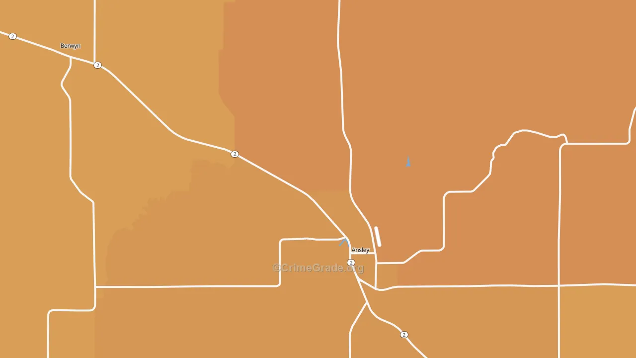 68814, NE Map of Theft Rates