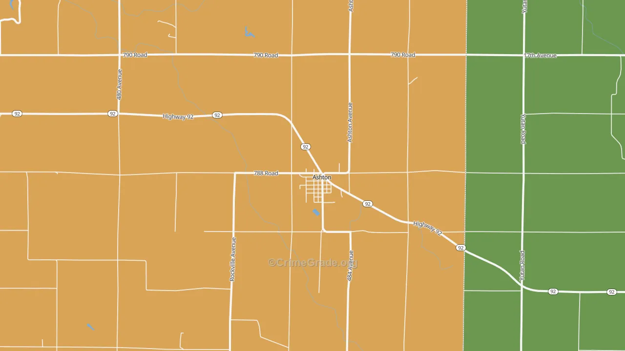 68817, NE Map of Theft Rates