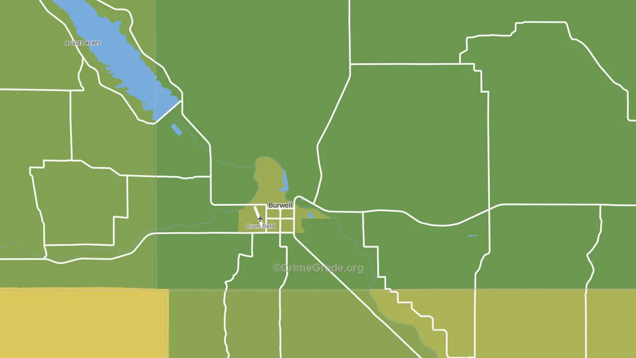 68823, NE Map of Theft Rates